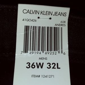 Calvin Klein stretch, straight leg jeans
